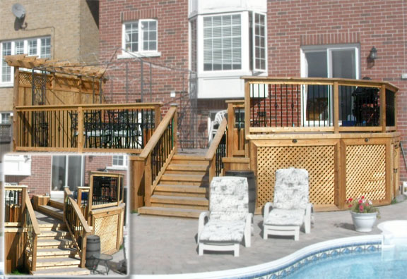 Pool Deck with Storage